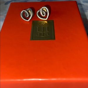 COPY - James Avery  sterling silver heart stud ea…